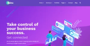 Saku - Business Agency Elementor Template Kit