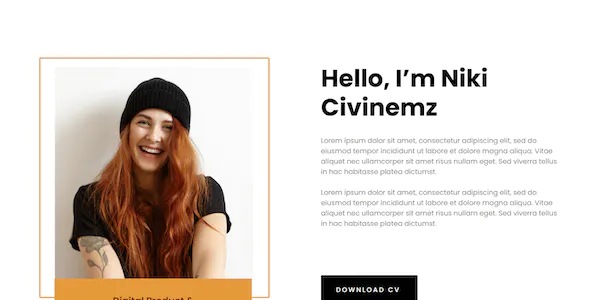 Nikicivi - Elegant CV/Resume & Portfolio - Gambar 3